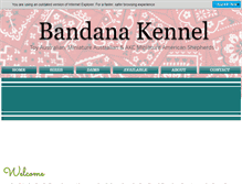 Tablet Screenshot of bandanakennel.com